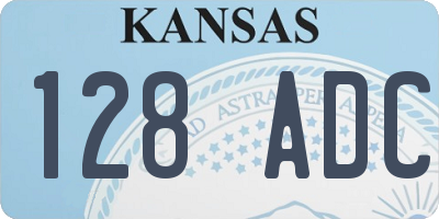 KS license plate 128ADC