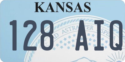 KS license plate 128AIQ