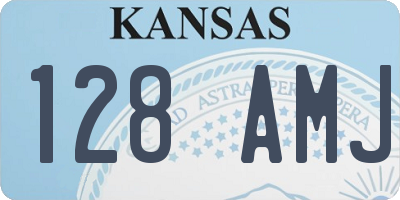 KS license plate 128AMJ