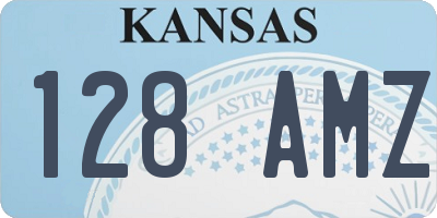 KS license plate 128AMZ