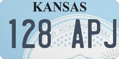 KS license plate 128APJ