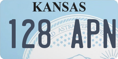KS license plate 128APN