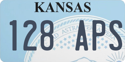 KS license plate 128APS