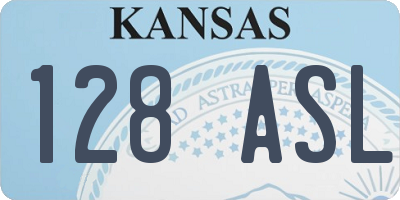 KS license plate 128ASL