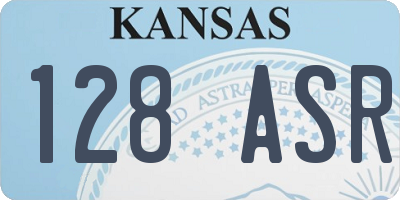 KS license plate 128ASR