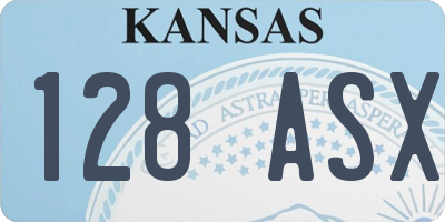 KS license plate 128ASX