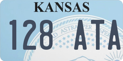 KS license plate 128ATA