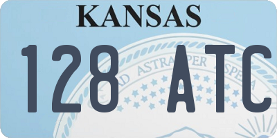 KS license plate 128ATC