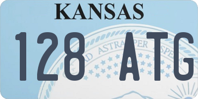 KS license plate 128ATG