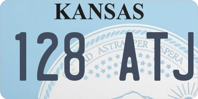 KS license plate 128ATJ