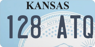 KS license plate 128ATQ