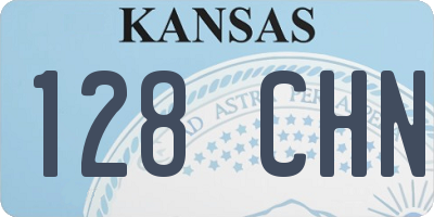 KS license plate 128CHN