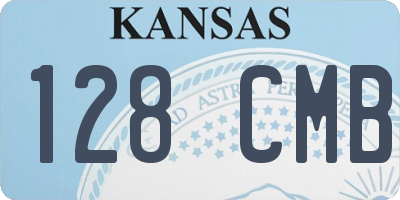 KS license plate 128CMB