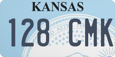 KS license plate 128CMK