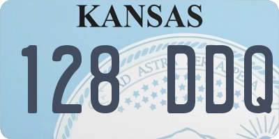 KS license plate 128DDQ