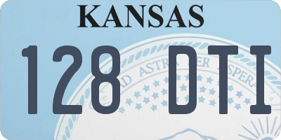 KS license plate 128DTI