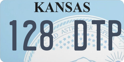 KS license plate 128DTP