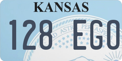 KS license plate 128EGO