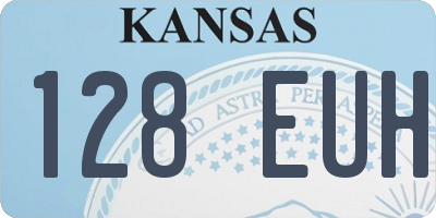 KS license plate 128EUH