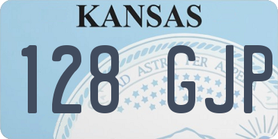 KS license plate 128GJP