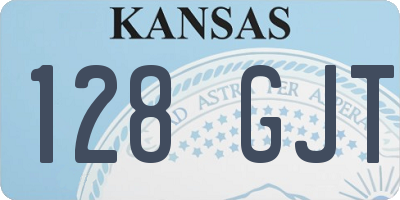 KS license plate 128GJT