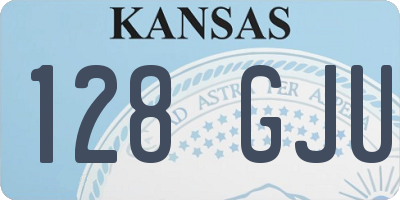 KS license plate 128GJU