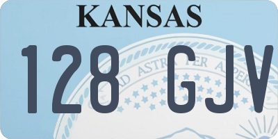 KS license plate 128GJV