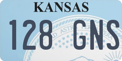 KS license plate 128GNS
