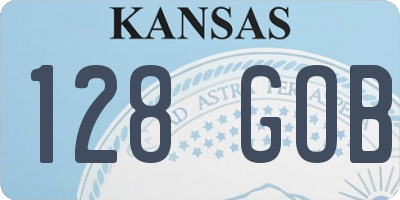 KS license plate 128GOB