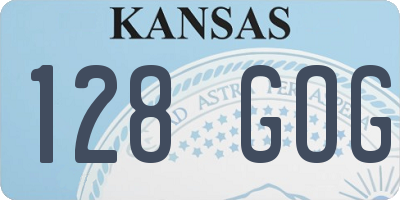 KS license plate 128GOG