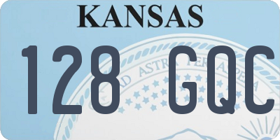 KS license plate 128GQC