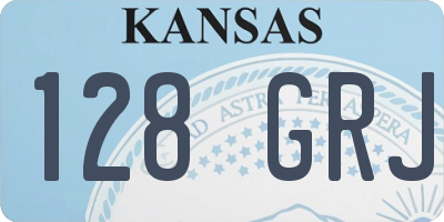 KS license plate 128GRJ