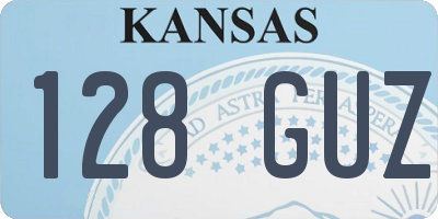 KS license plate 128GUZ