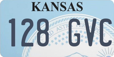 KS license plate 128GVC