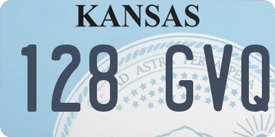 KS license plate 128GVQ