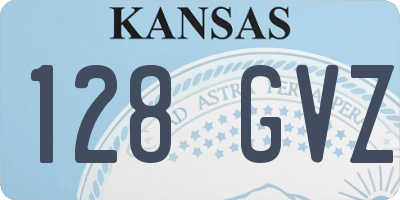 KS license plate 128GVZ