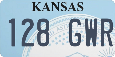 KS license plate 128GWR