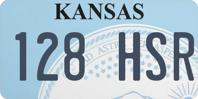KS license plate 128HSR