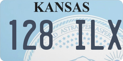 KS license plate 128ILX