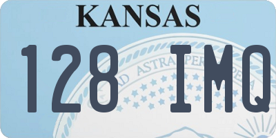 KS license plate 128IMQ
