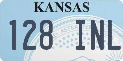 KS license plate 128INL