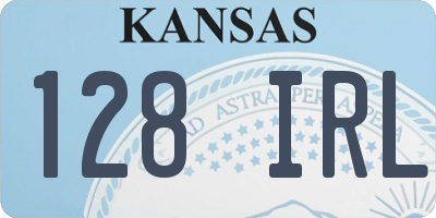 KS license plate 128IRL