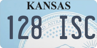 KS license plate 128ISC