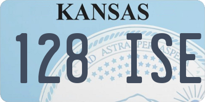 KS license plate 128ISE