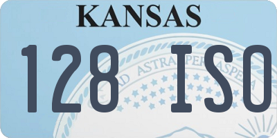 KS license plate 128ISO