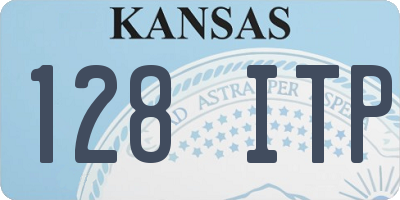 KS license plate 128ITP