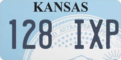 KS license plate 128IXP