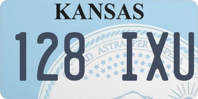 KS license plate 128IXU