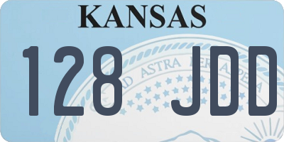 KS license plate 128JDD