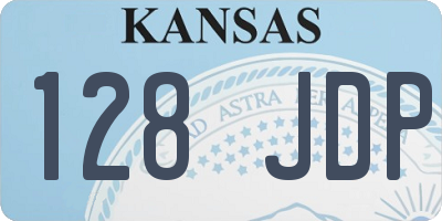 KS license plate 128JDP